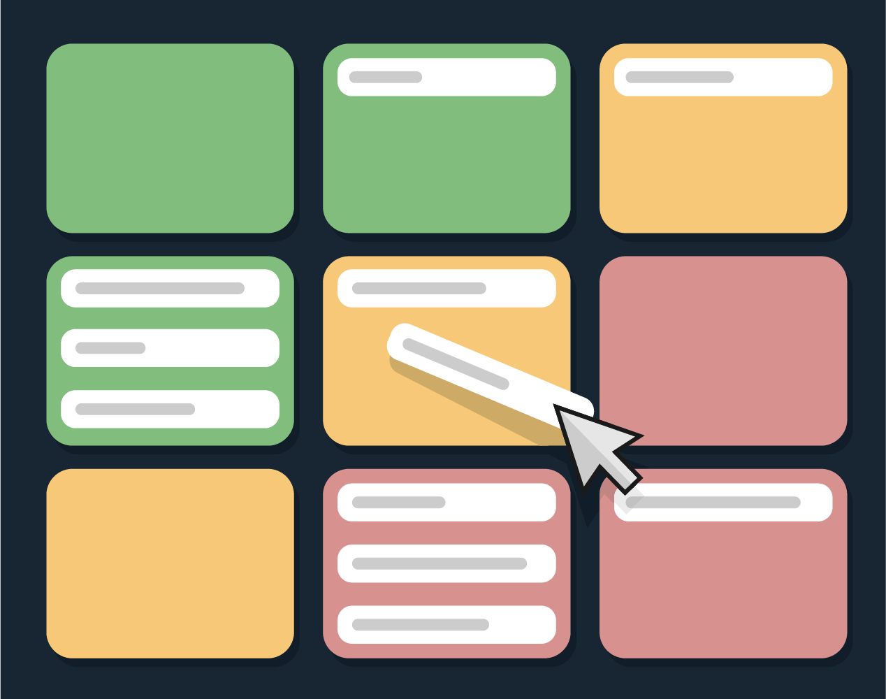 Grid Layout for Trello